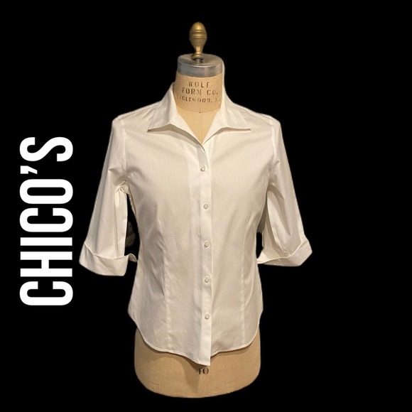 chico's blouses no iron